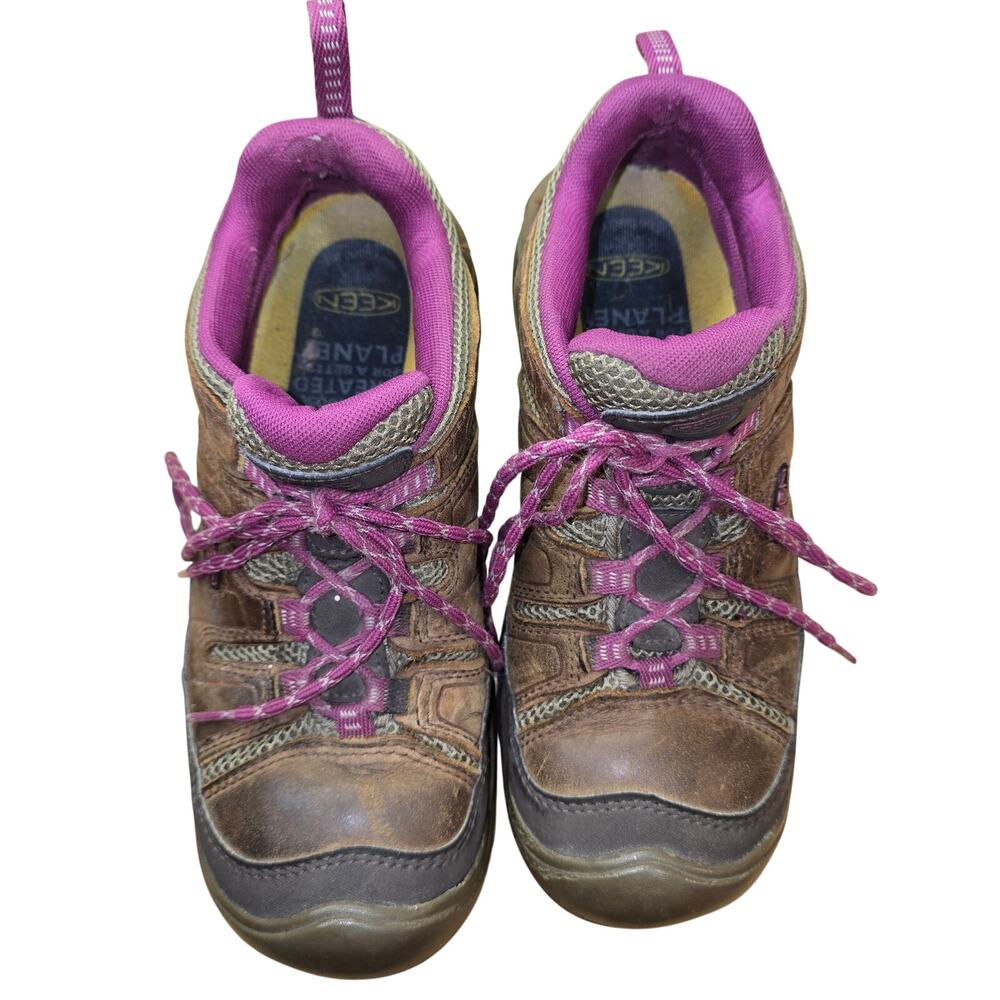 Keen Circadia Vent Leather Hiking Shoes Low Boots Purple Womens Size 6.5